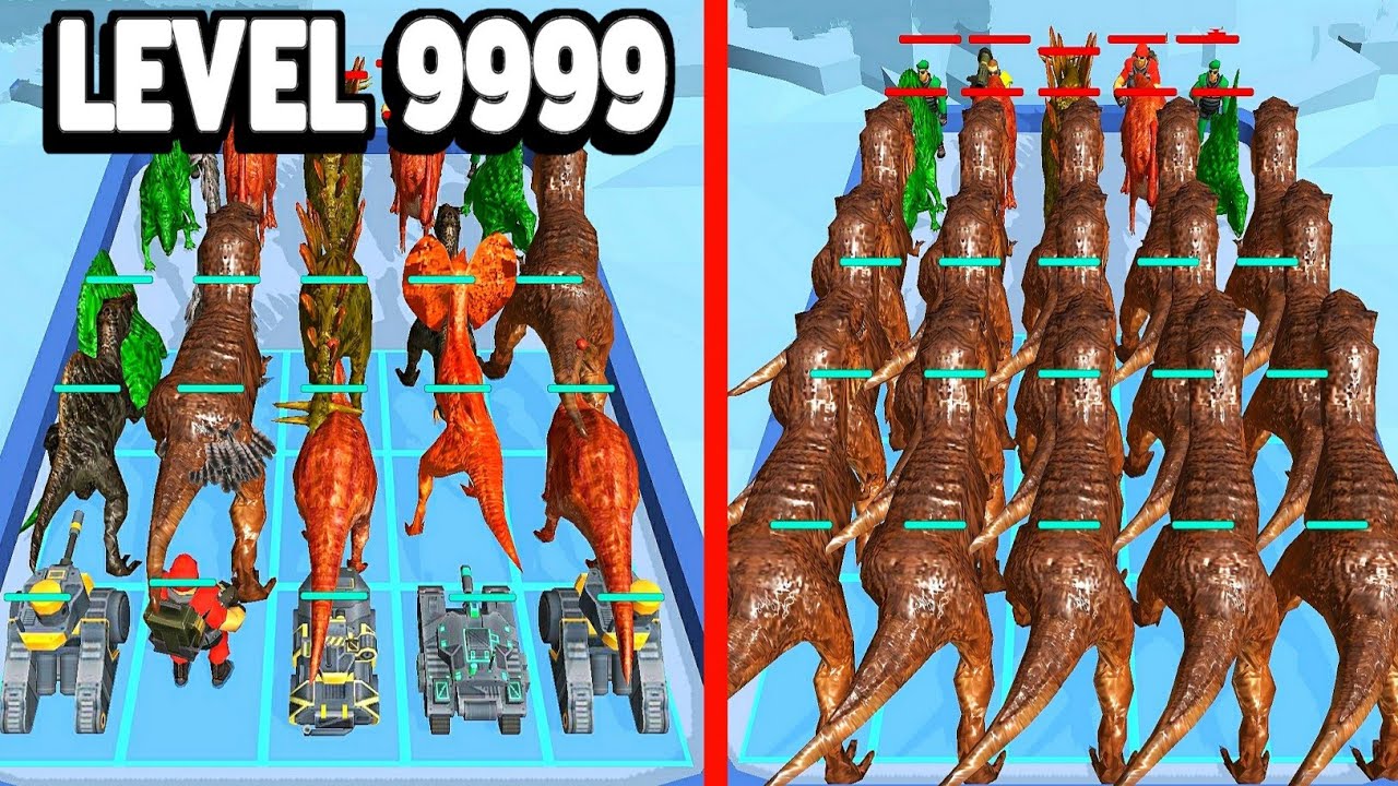 Max Level In Merge Dinosaurs: Battle Fight, All Dinosaur Unlocked