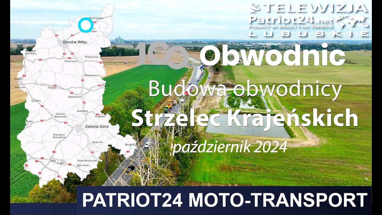 DK22 budowa obwodnicy Strzelec Krajeńskich, październik 2024 r.