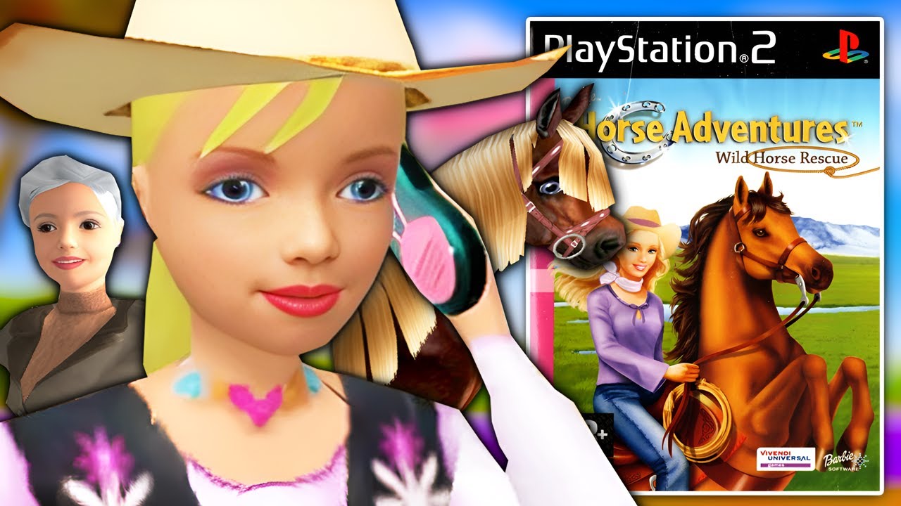 O JOGO DE CAVALO DA BARBIE NO PS2 KKKK - Barbie Horse Adventures: Wild Horse Rescue