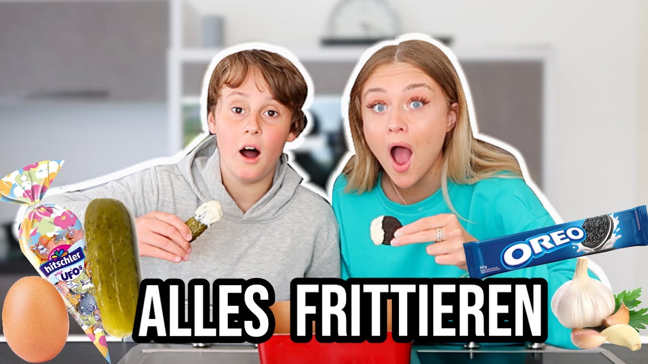 Wir FRITTIEREN ALLES 😱 Oreo, Chips, Muscheln,... mit Cristiano!⎪PIA