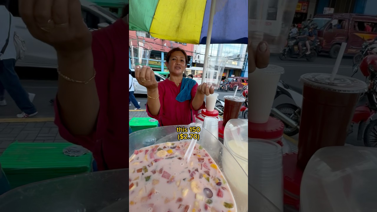 $1.80 cereal juice 🍎 #philippines #travel