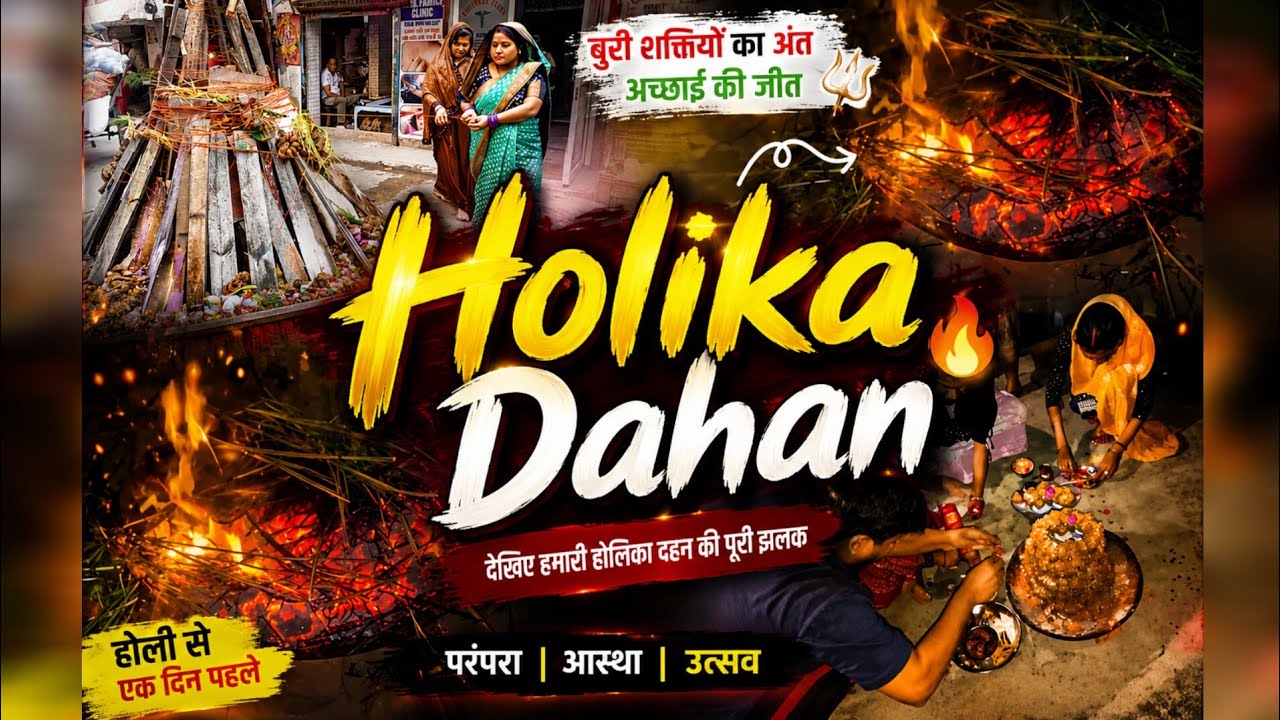 Holika Dahan ki aag mein saari negativity jala do aur naye rangon ka swagat karo 🔥🌈