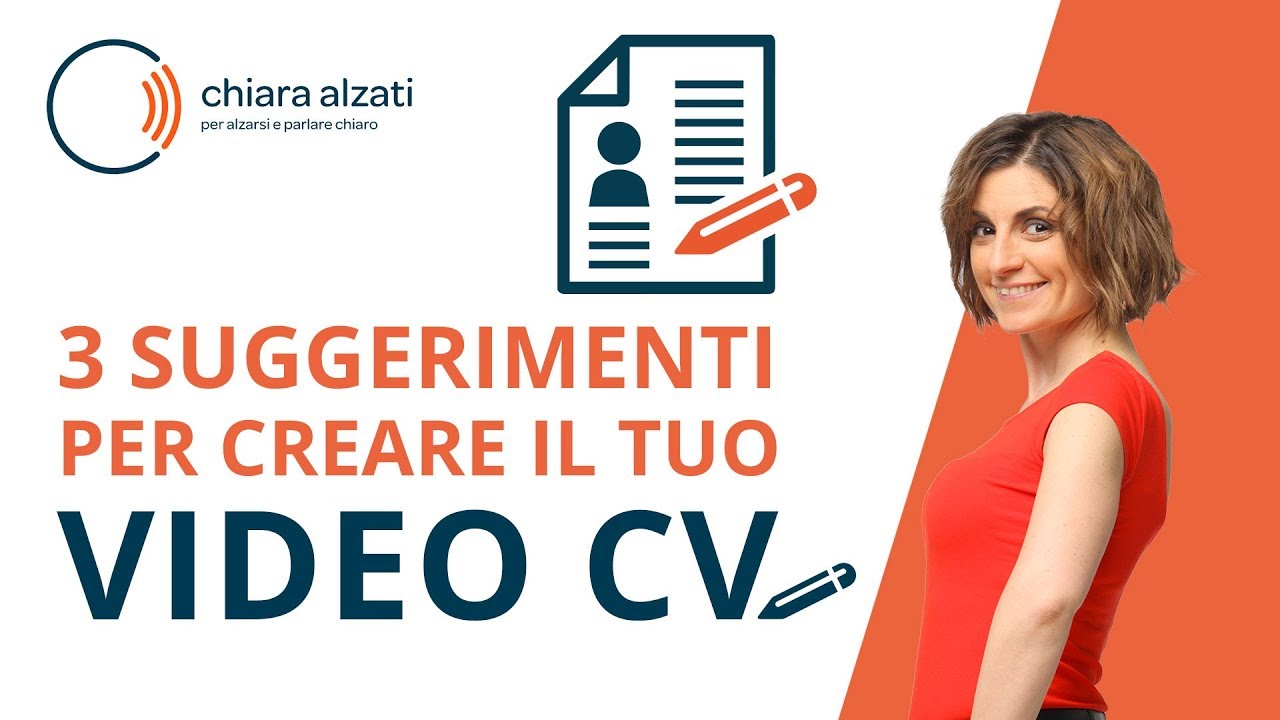 3 suggerimenti per creare il tuo VIDEO CV