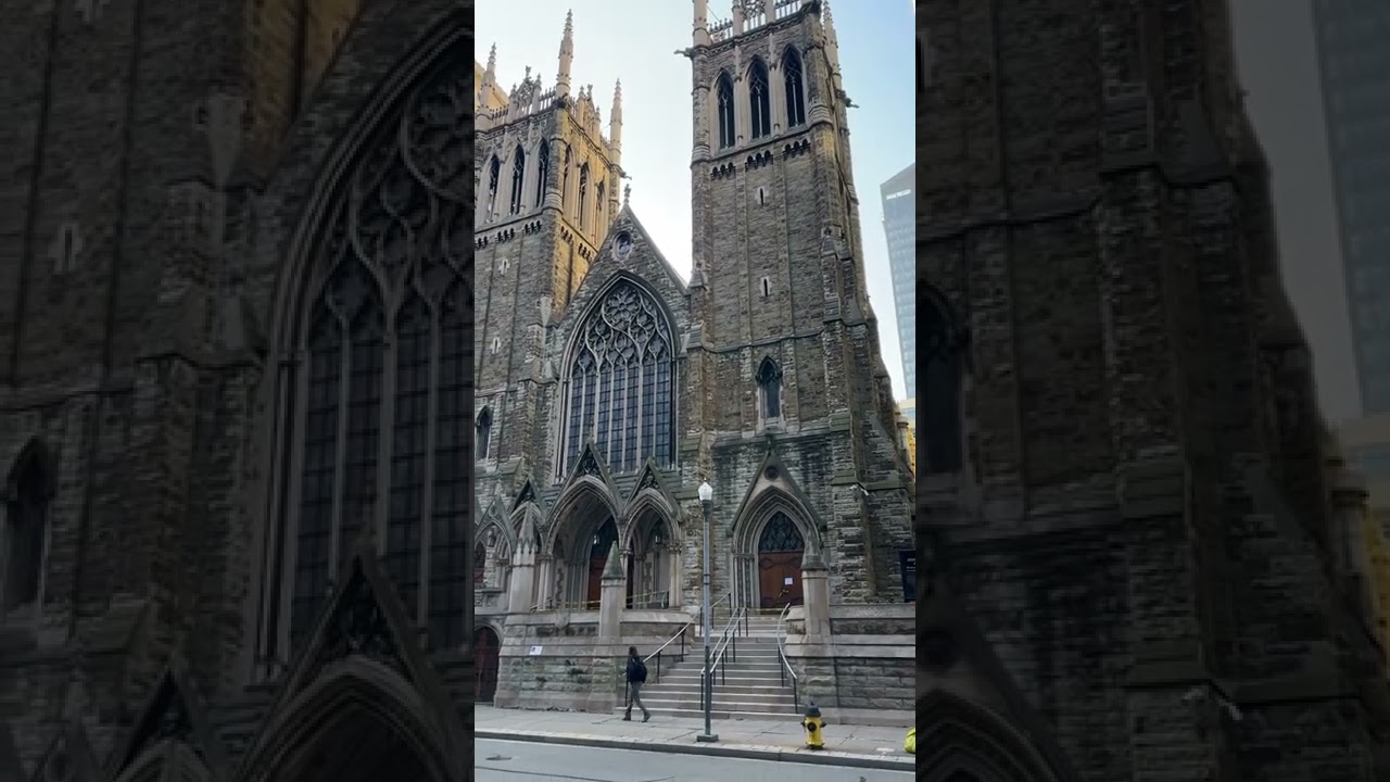 Historic Churches downtown Pittsburgh PA.  