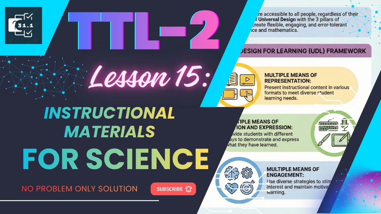 Lesson 15 | Universal Design & UDL in Science Instruction | Technology for Teaching and Learning 2