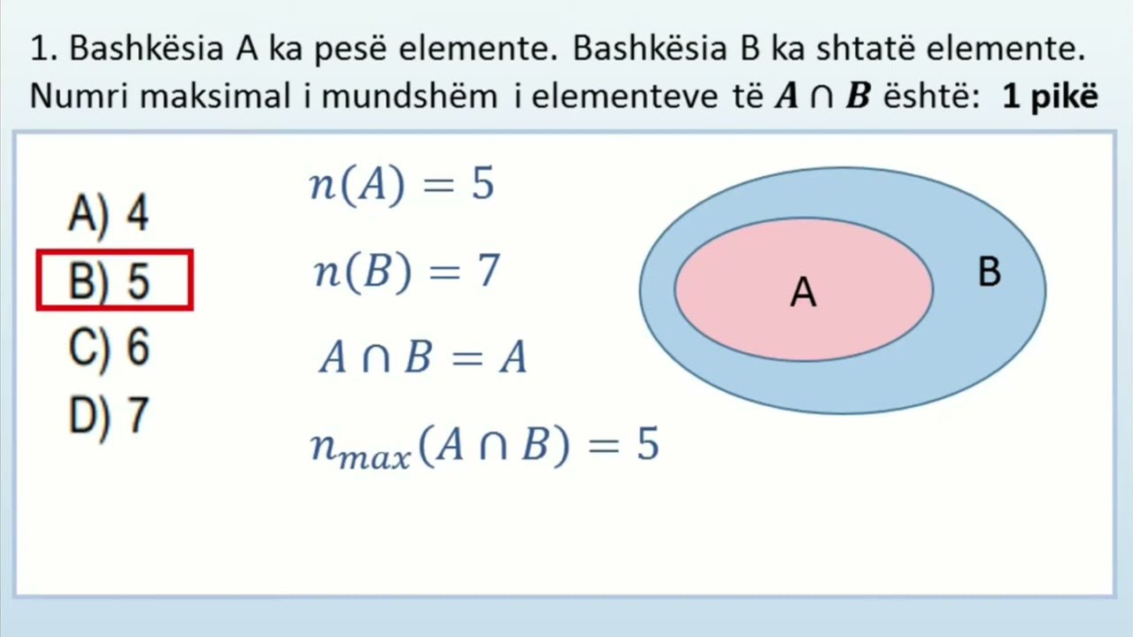 Teza model e QShA Matematik&euml;, matura 2022
