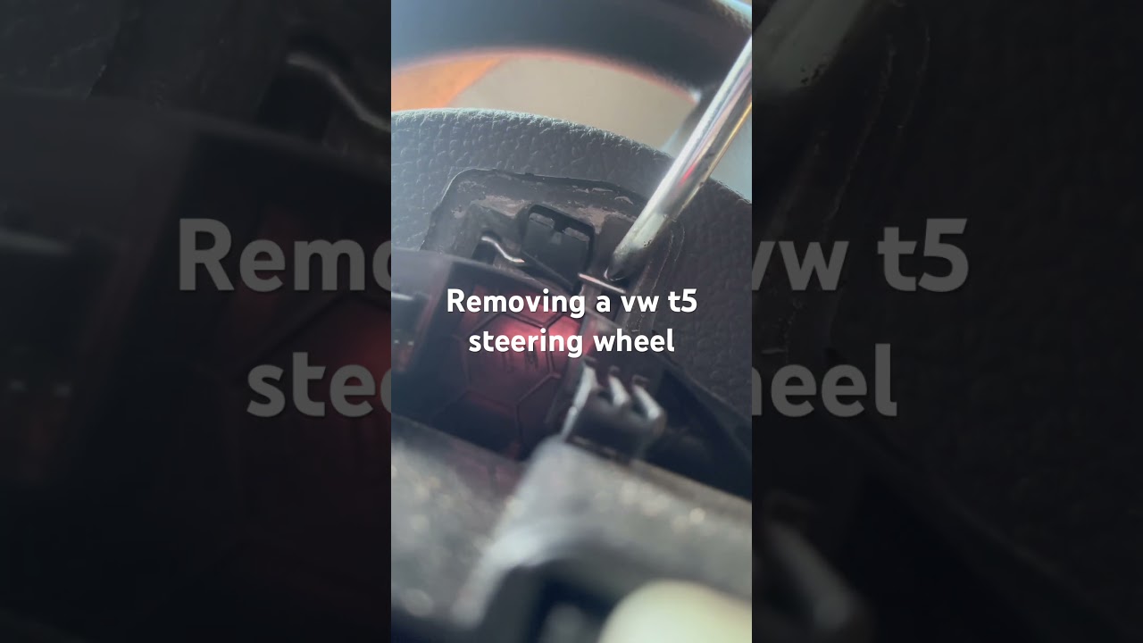 How to remove a Volkswagen t5 t5.1 steering wheel