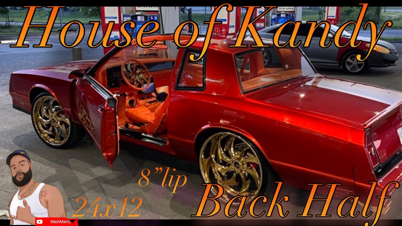 House of Kandy Paint 1986 Monte Carlo ss 6.2ls 24x12 8” lip Back-Half