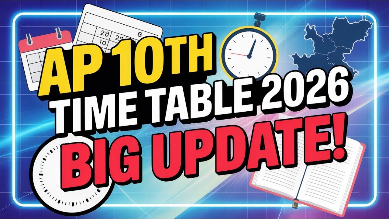 AP 10th Class Time Table 2026 Released | SSC Public Exam Dates 2026 Latest Update