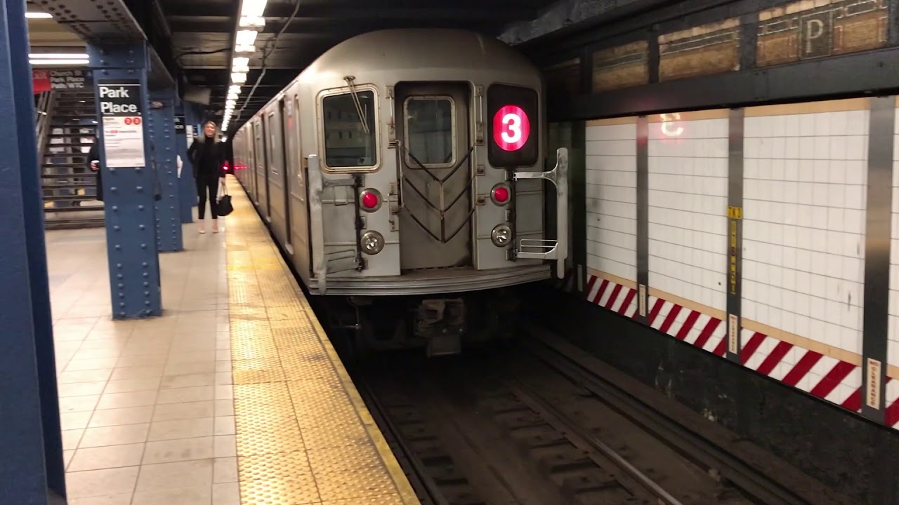 New York, New York - 3 Train at the Park Place Subway Station (2018)