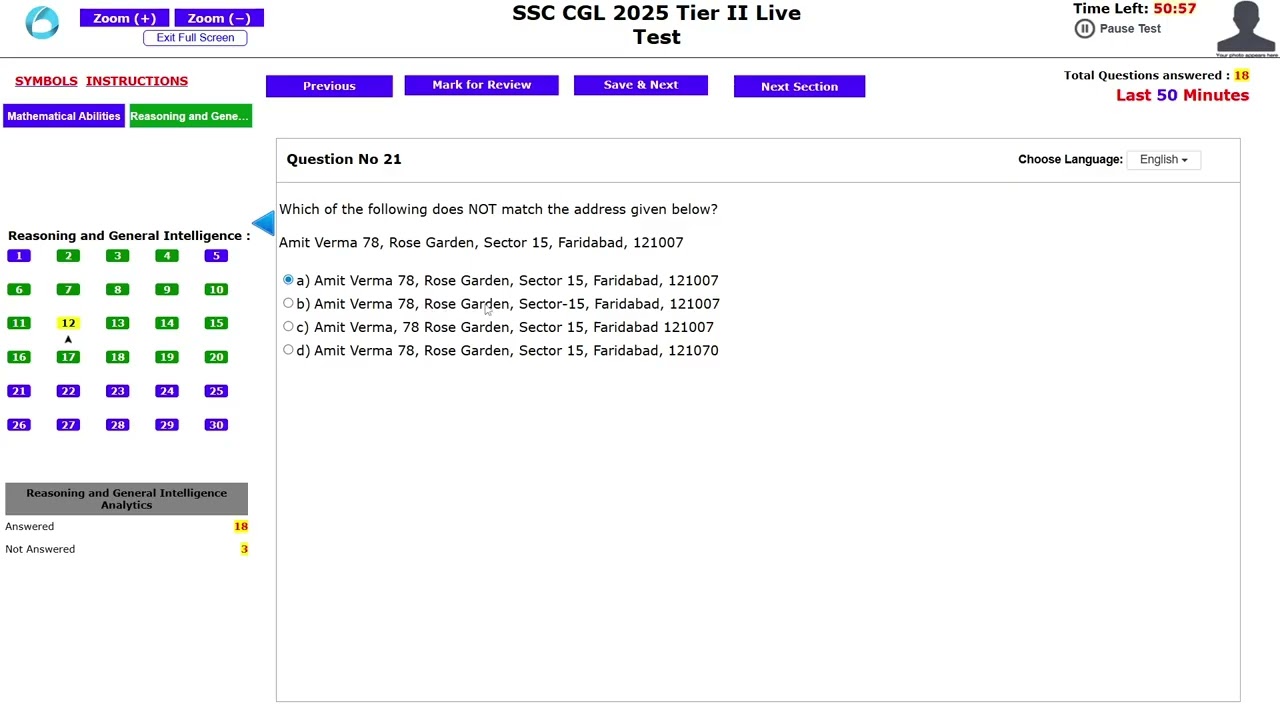 16-18 JAN📆 SSC CGL TIER-2 OLIVEBOARD LIVE MOCK TEST SOLUTION|| SSC CGL LIVE MOCK TEST MARKS||