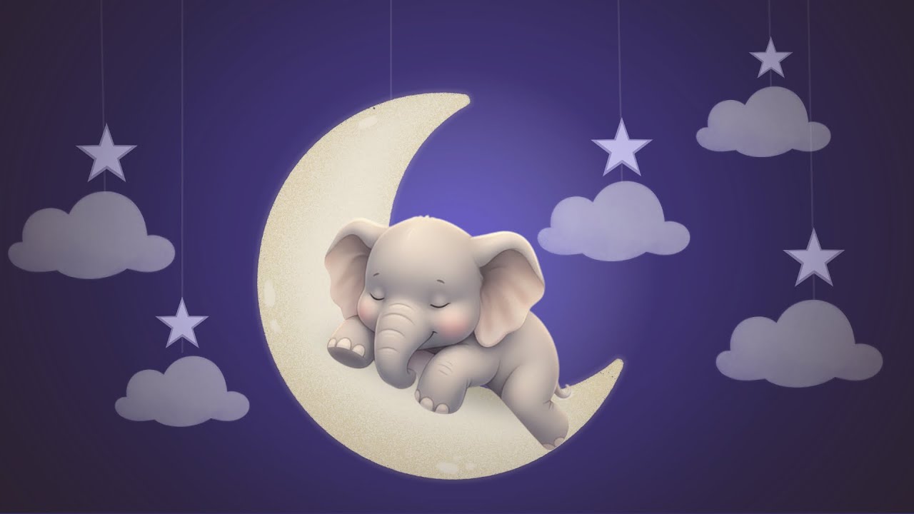 Baby Sleep Music • 12 Hours • Brahms Lullaby | Sleeping Elephant on the Moon