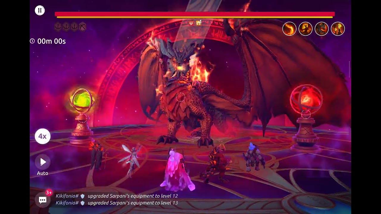 Ago of Magic - Dragon 50 (select boss and auto)