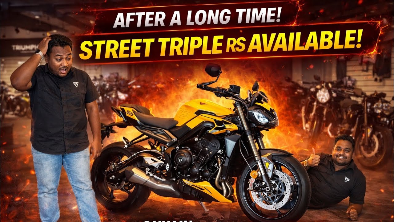 🔥Triumph Naraina mein Street Triple RS: ₹13.22 Lakhs mein deal pakki! 🏍️🔥