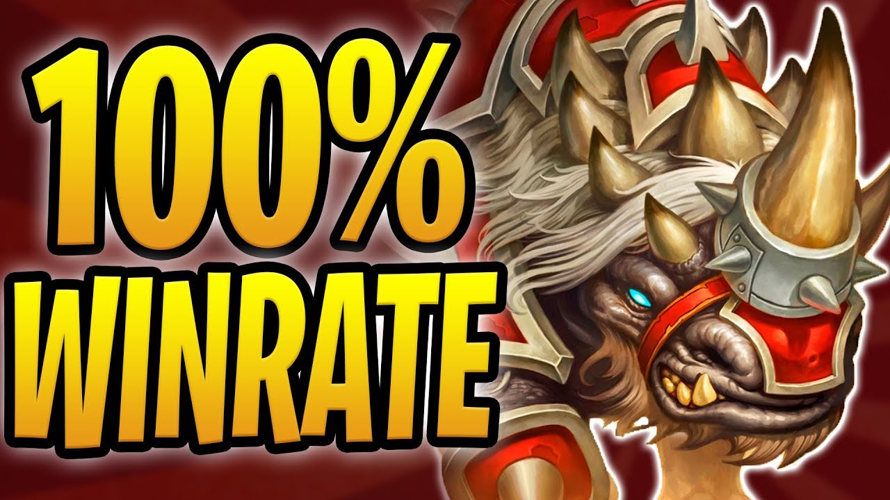 RUSHING THROUGH LADDER w/ 100% WIN RATE! | Rush Warrior | Rastakhan's Rumble | Hearthstone