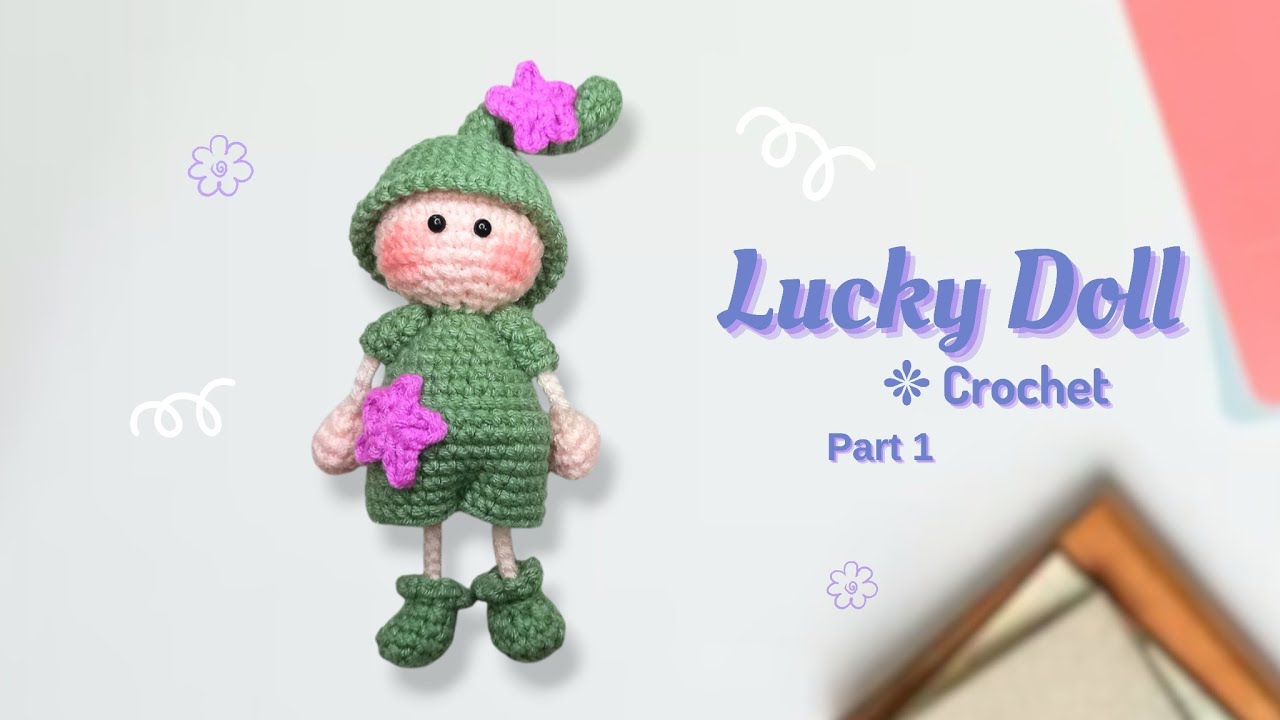 Lucky Doll crochet (1/2) | Amigurumi Tutorial | Crochet Mini Lucky Doll