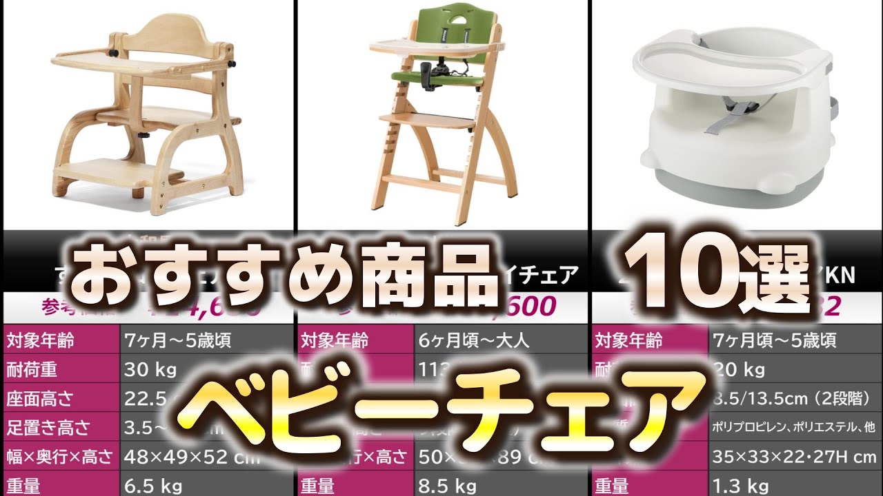 ベビーチェア おすすめ10選【2025年】