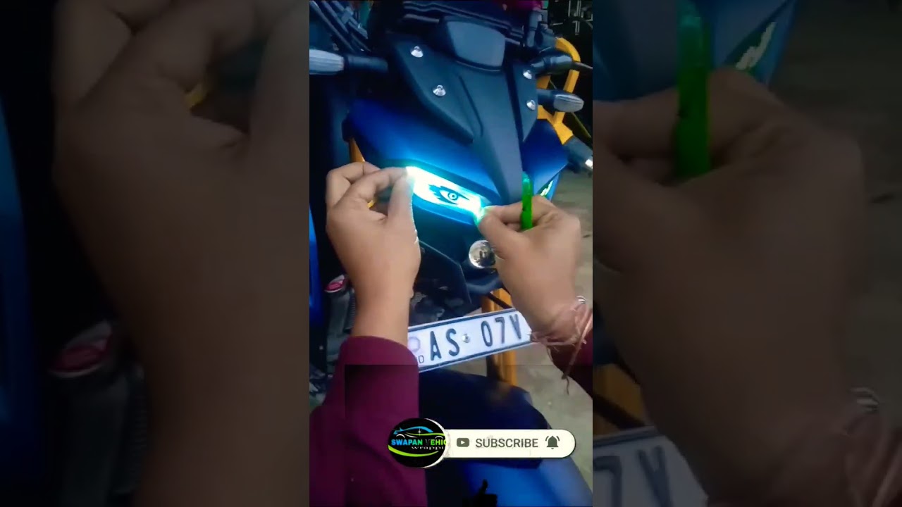 MT 15 Looking 😱 Eyes 🔥 look modified #shorts #headlightmodified #mt15