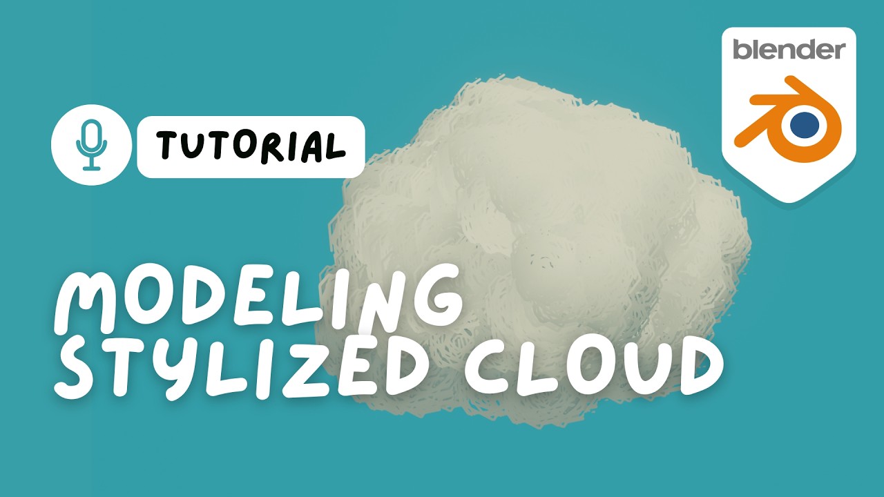 How to make 3D Stylized Cloud in Blender | Blender Tutorials