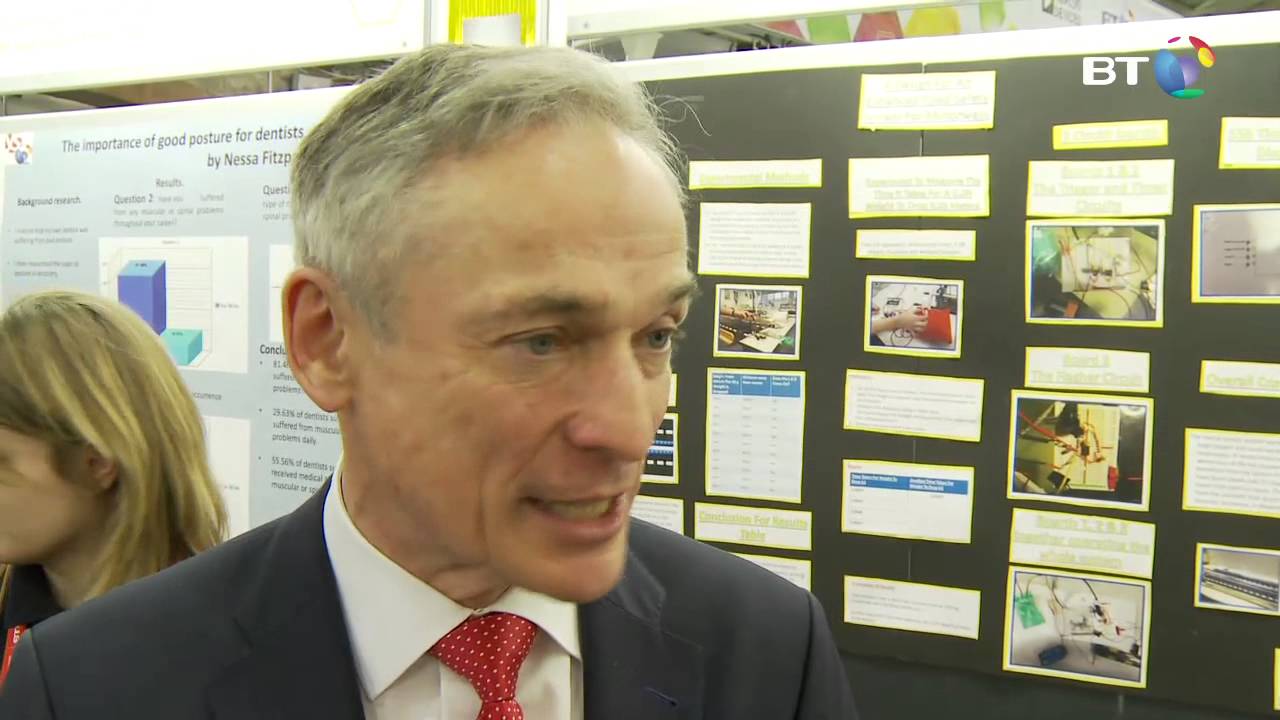 Minister Richard Bruton at 2015 BT Young Scientist & Technology Exhibition