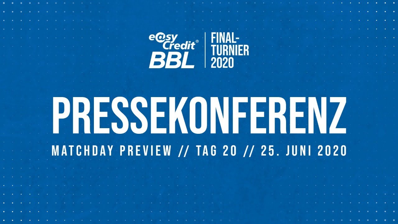 RE-LIVE | Finale I - Preview Pressekonferenz | easyCredit BBL Finalturnier 2020