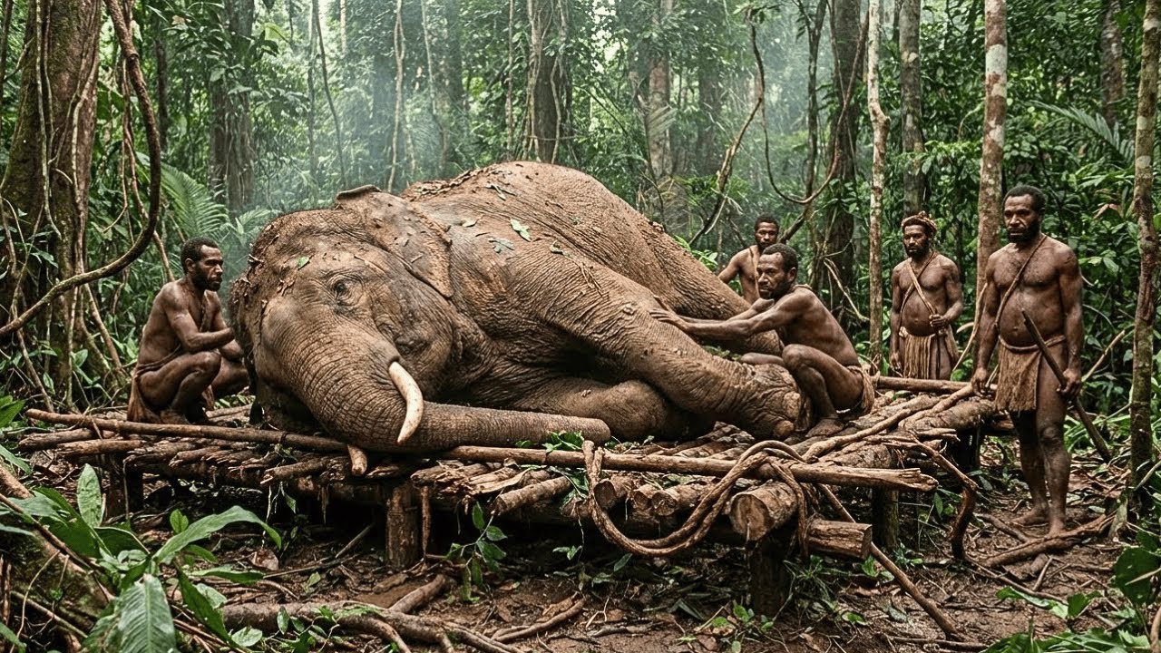 Chasser des Éléphants pour Survivre | Vie Réelle Korowai