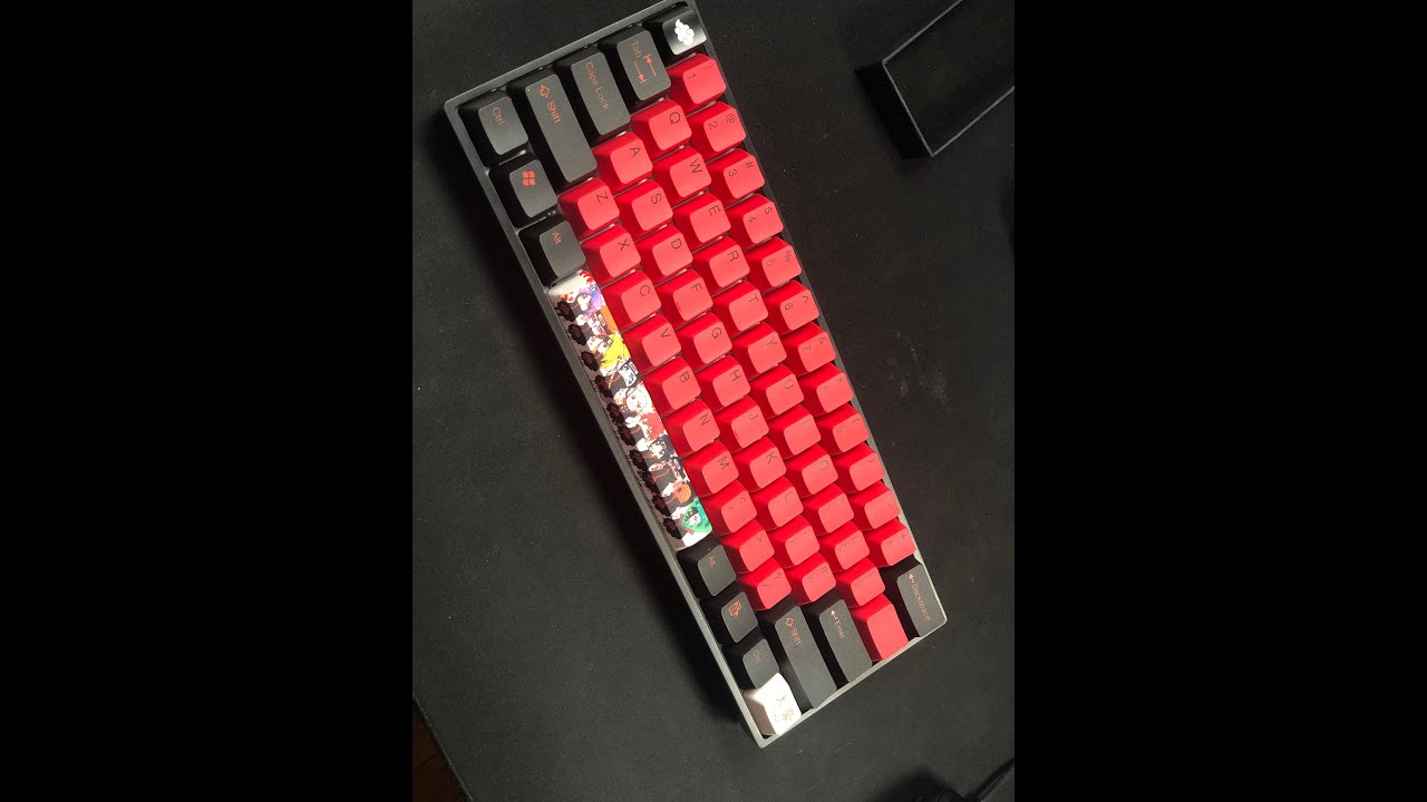 Custom Naruto Akatsuki themed Gaming Mechanical Keyboard