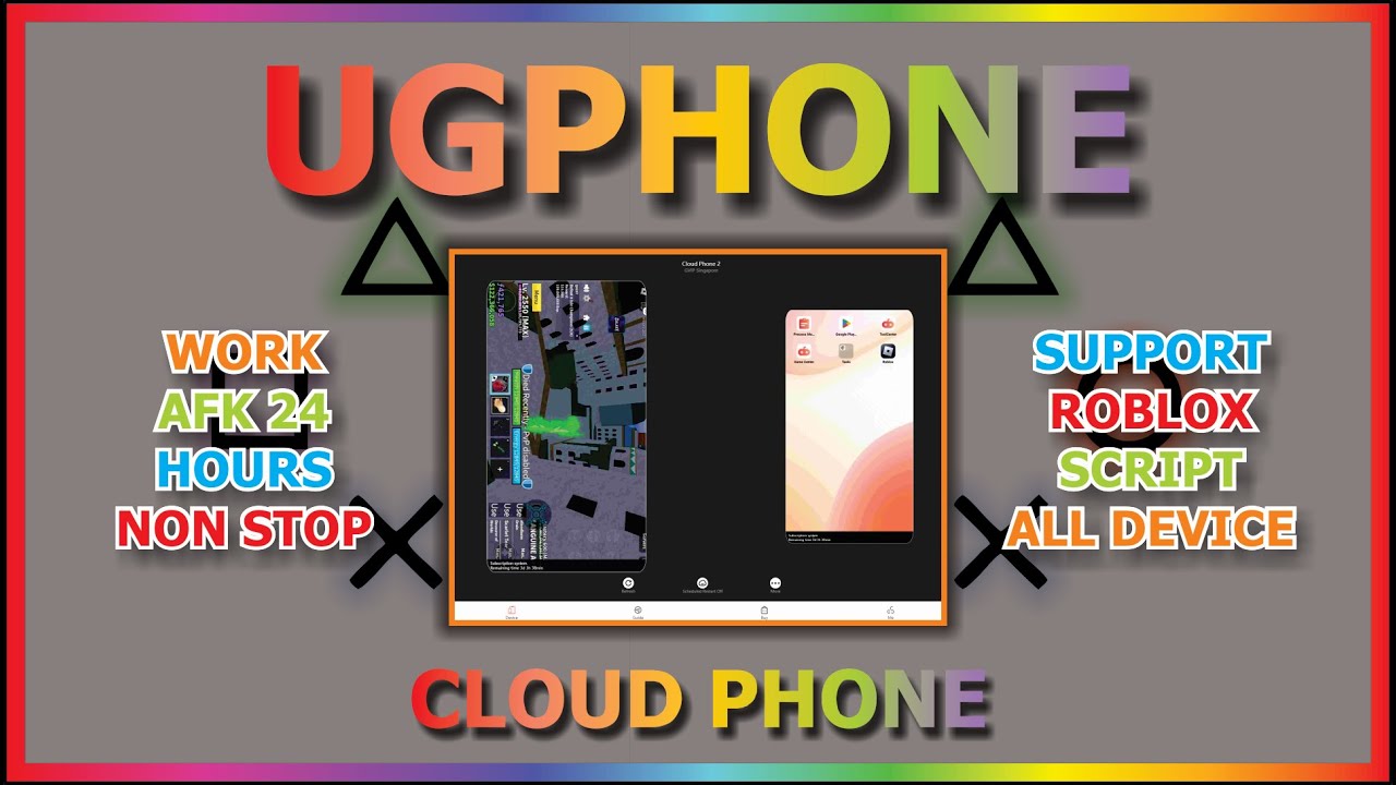 CLOUD PHONE WORK 24 HOURS NON STOP (Work Roblox Script) - UgPhone