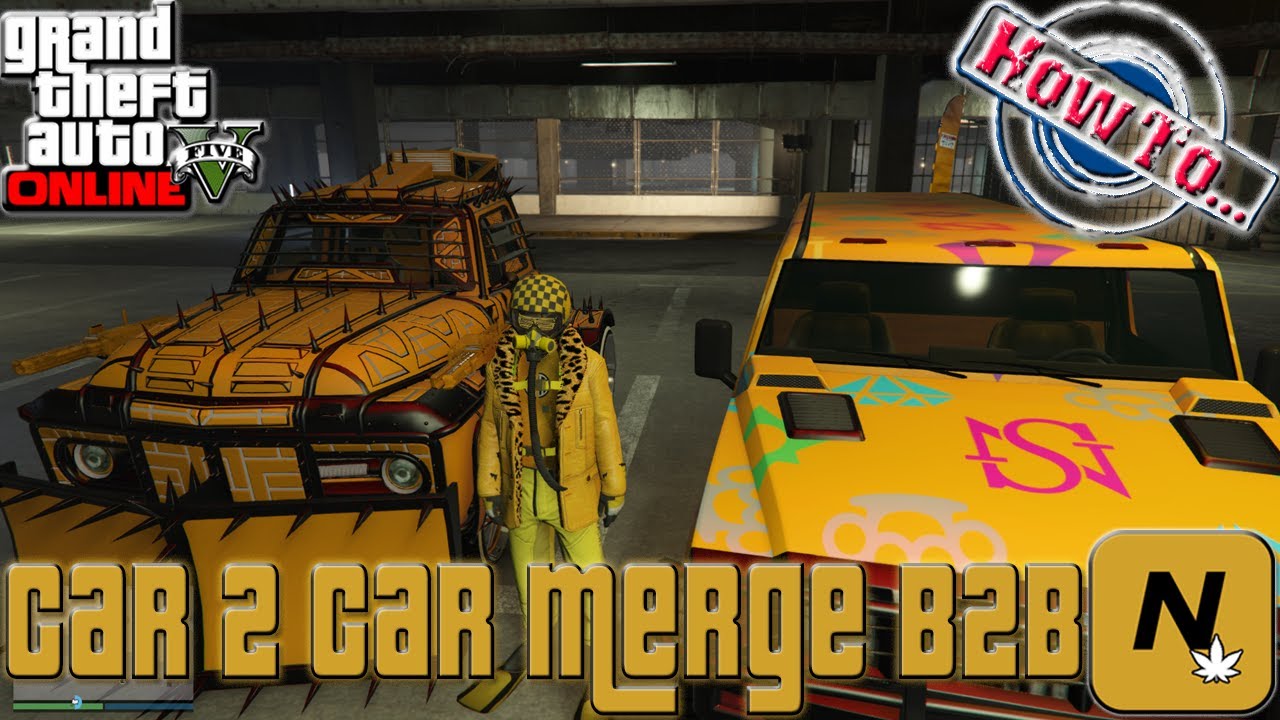 Grand Theft Auto V Online: Car 2 Car Merge Ticket Booth Method PS4