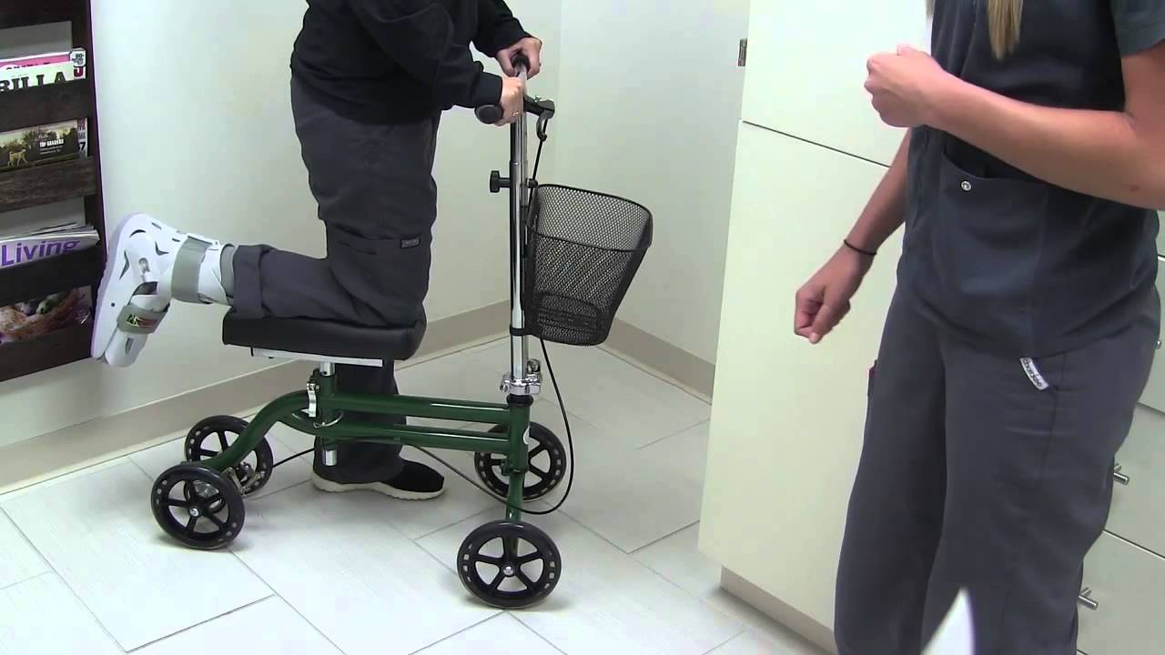 No more crutches! The Roll About Knee Walker for Non-Weight Bearing patients