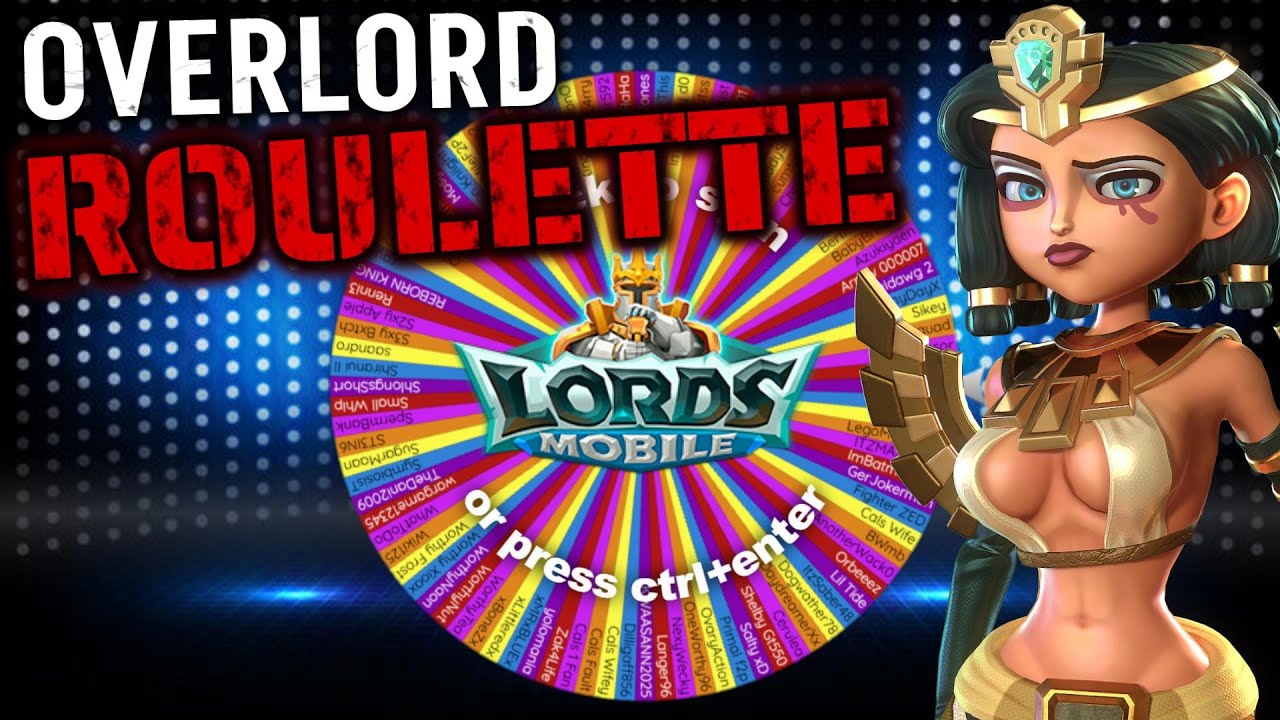 Рулетка Overlord! Lords Mobile