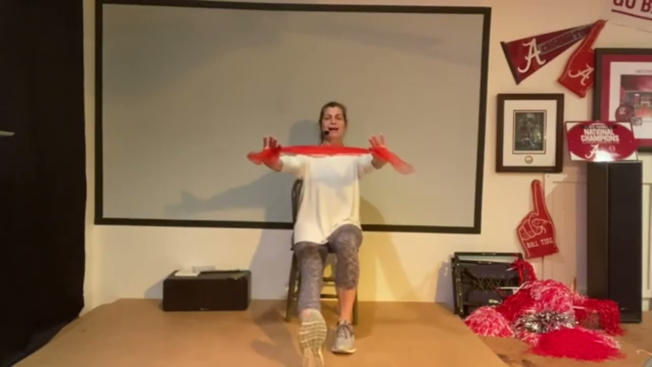 New York, New York instructions for seated scarf routine by Susanna Whitsett