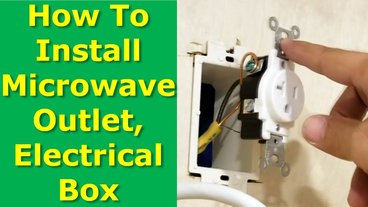 DIY: How to Install Microwave Oven Electrical Outlet Box In Cabinet