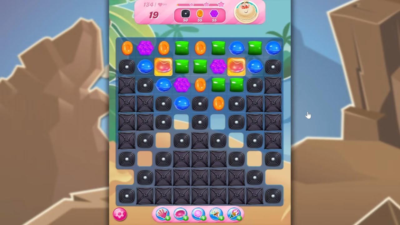 Candy Crush Saga LEVEL 134 NO BOOSTERS (new version)🐟☑️