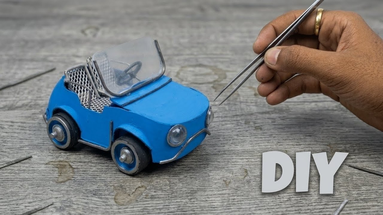 How I Build Cute Miniature Car ! tutorial (step by step) DIY 