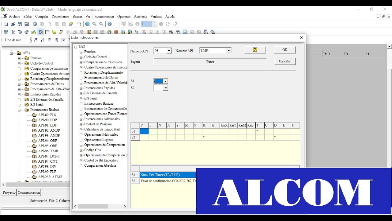 Timer (TON y TOF), PLC Delta WPLSoft