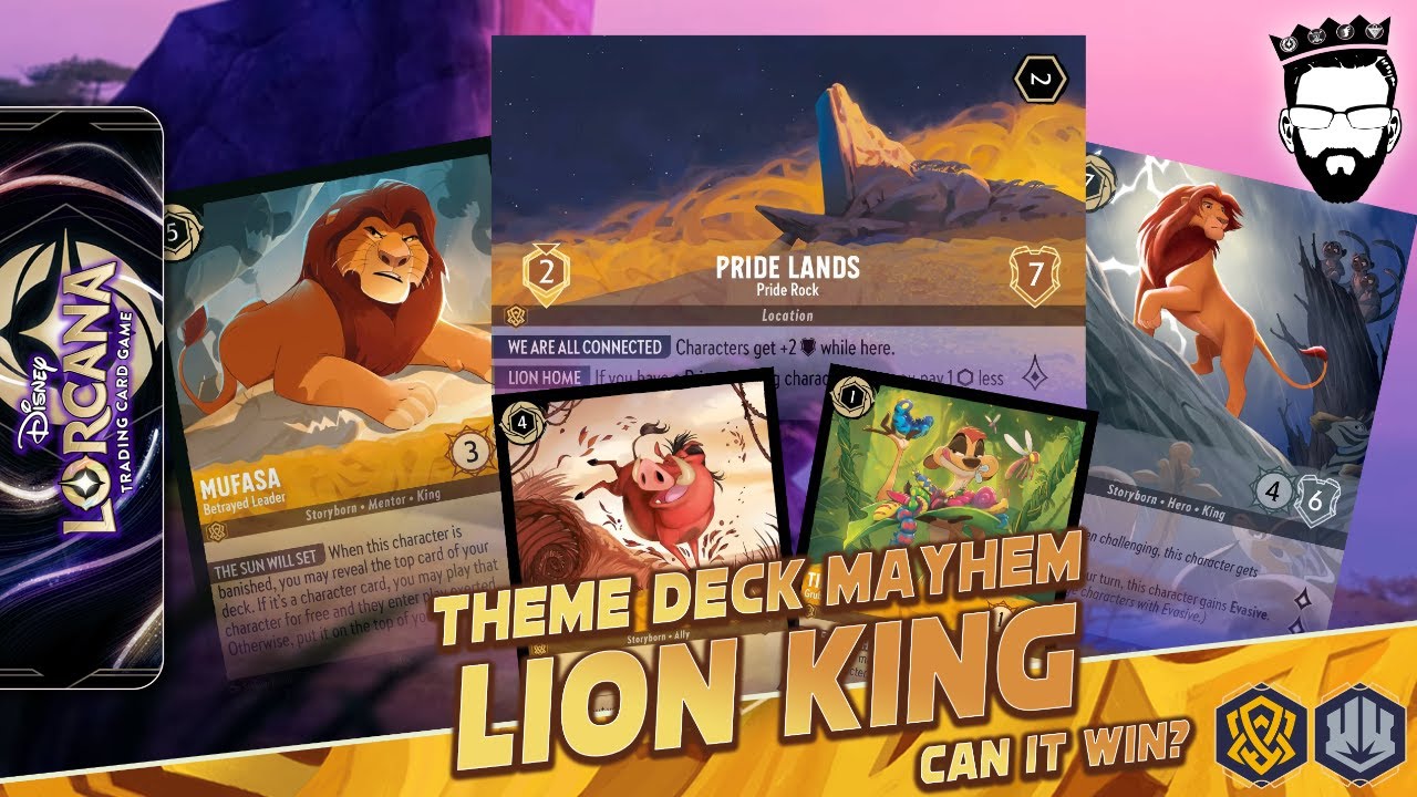 🔘🟡 LORCANA ~ THEME DECK MAYHEM: LION KING 🔘🟡