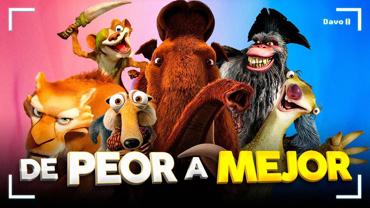 Las 6 PELÍCULAS de La Era del Hielo: De PEOR a MEJOR