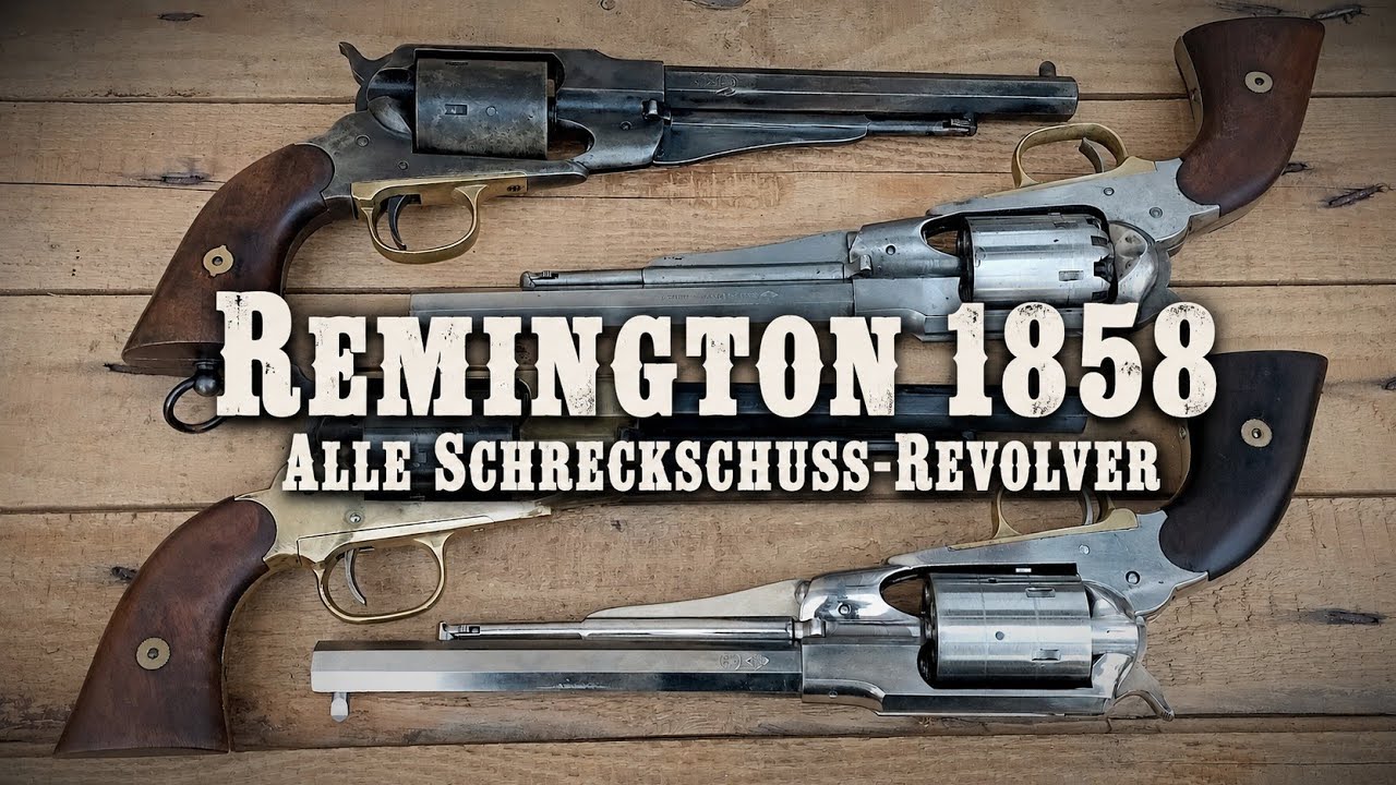 1,5kg Stahl: Der Remington New Model Army als freier Schreckschuss-Revolver! 