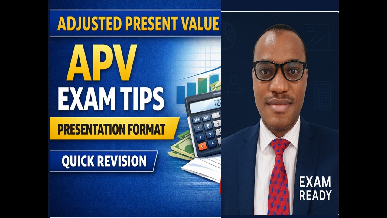 Скорректированная приведенная стоимость (APV) – советы по подготовке к экзамену и формат презента...