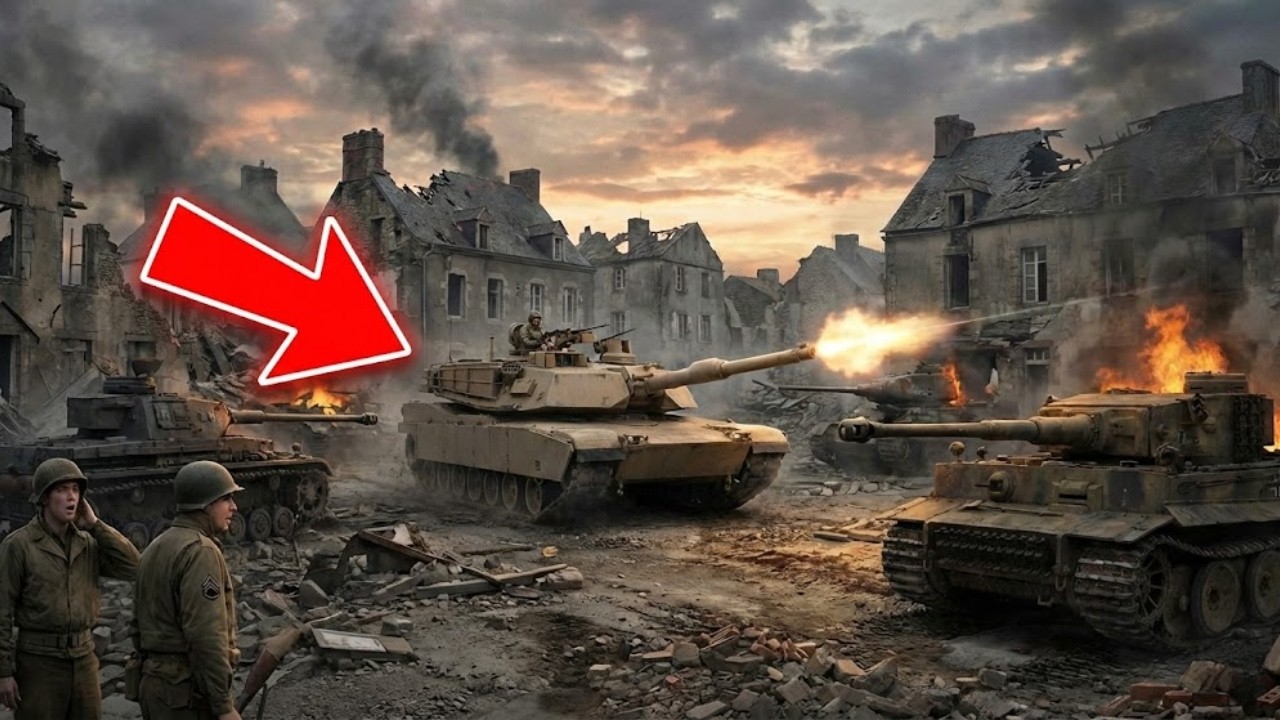 Что если бы один танк ABRAMS участвовал во Второй мировой войне? | Гипотетический сценарий