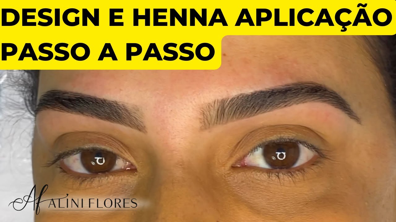 Design de Sobrancelhas com Henna Passo a Passo | Eyebrows Shapes | Eyebrow Threading | Henna #5