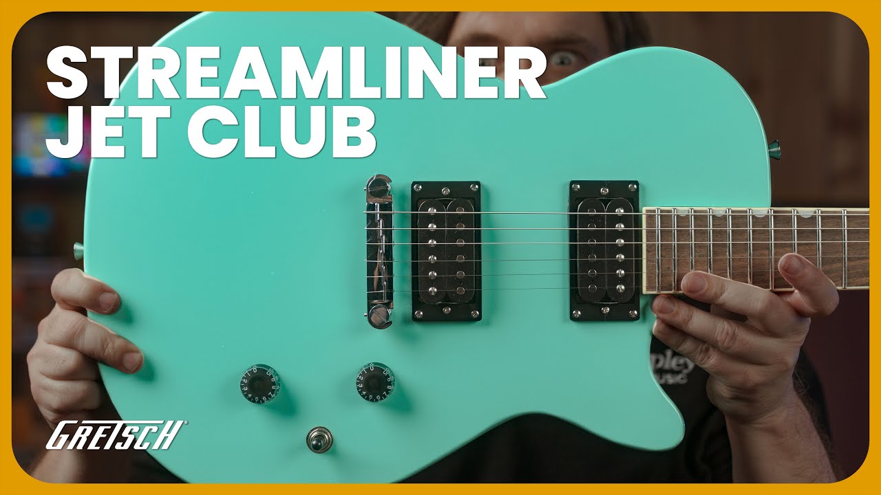 Совершенно новая электрогитара Gretsch Streamliner Jet Club — цвет Seafoam Green (обновление 2025...