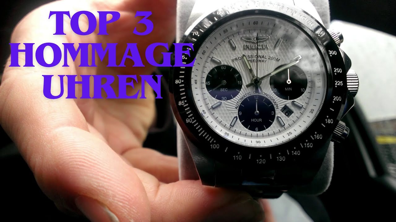 589-Uhr | Eine Top 3 mit HOMMAGE UHREN aus meiner Sammlung. Bekannte Designs deutlich günstiger.