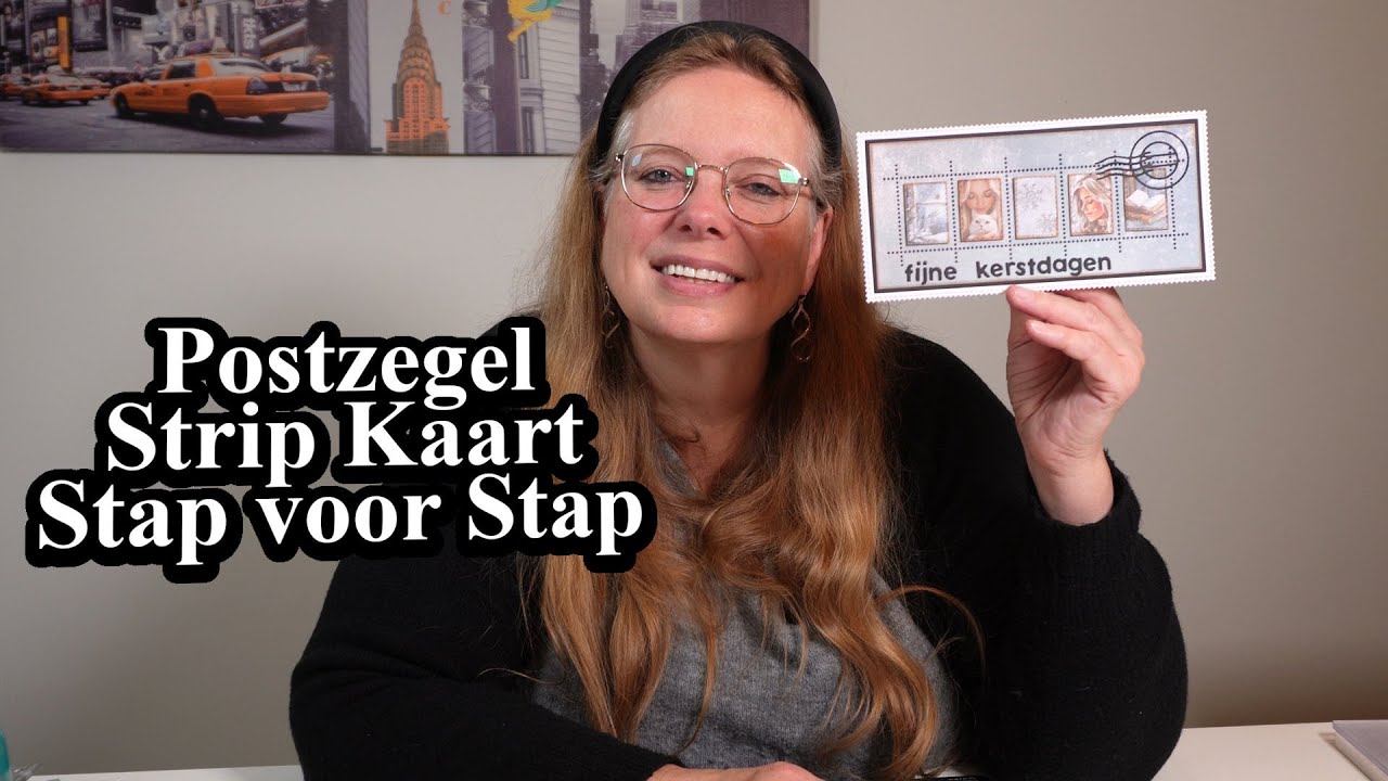Postzegelstrip van Crealies met Snowy Winterdays