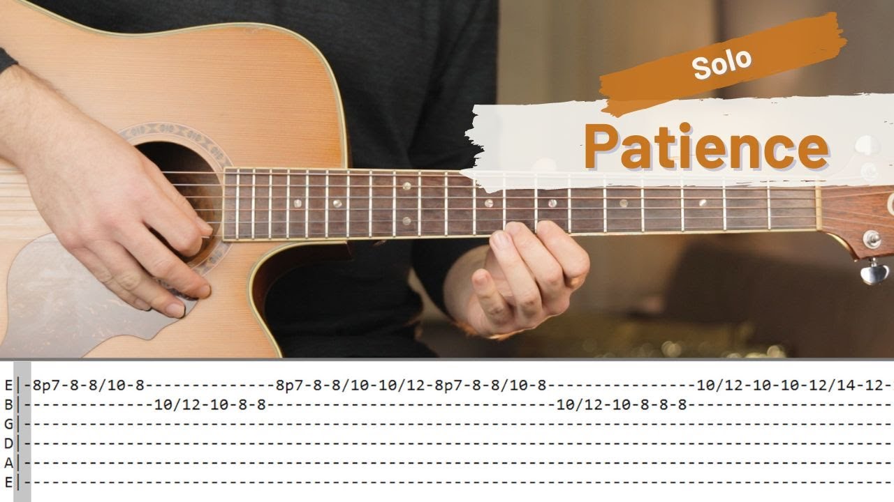 Patience - Guns N&acute;Roses | Aula de Viol&atilde;o (Solo) - Guitar Lesson -