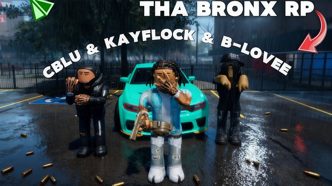 KAY FLOCK & CBLU & B-LOVEE CRASHED Out On THE OPPS In Tha Bronx 3 RP Roblox