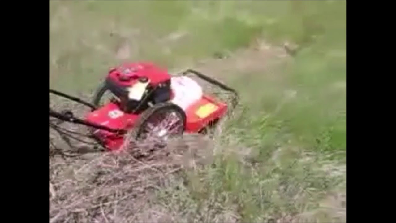 Desbrozadora de ruedas FLO Pro ejemplo funcionamiento