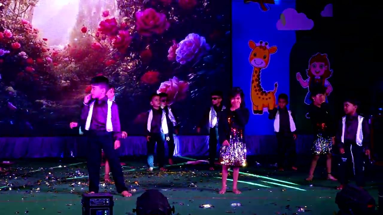 HINDI ENTERTAINMENT DANCE RACE COLOURS/BLOOMZ SCHOOL ANNUAL DAY -2025-26 LKG KIDS