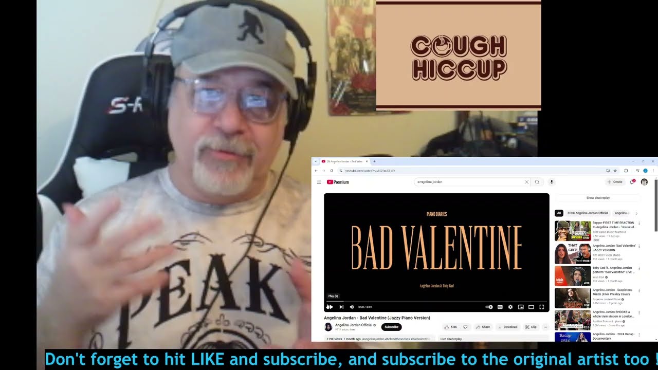 Reaction To Angelina Jordan BAD VALENTINE (Jazzy Piano Version) - I Forgot how good she is....